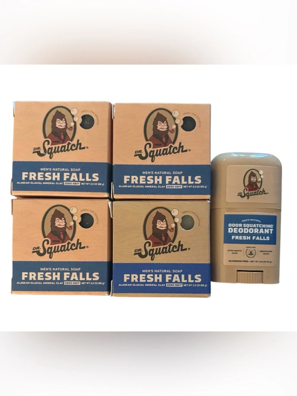 Dr. Squatch | Travel Bundle Fresh Falls | Soap & Deodorant Men’s On The Go